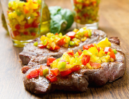 Steak toppings