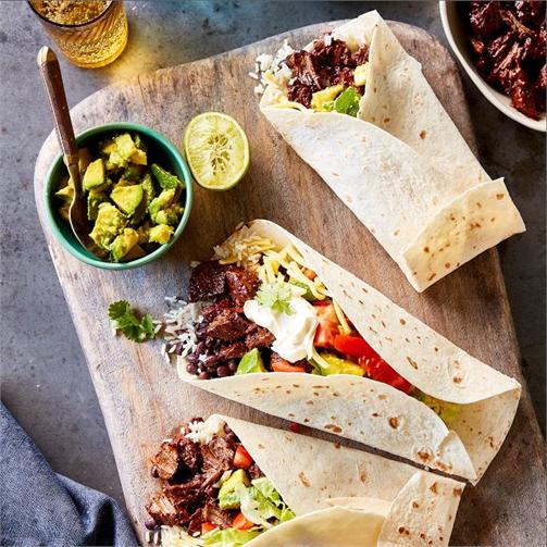beef chuck steak burrito
