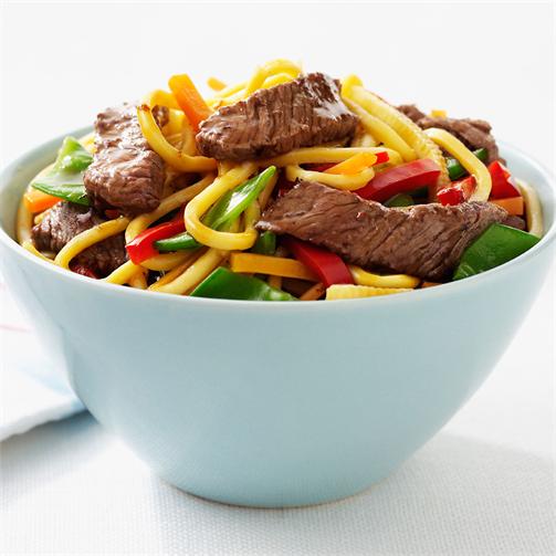 stir fry vegetables with beef